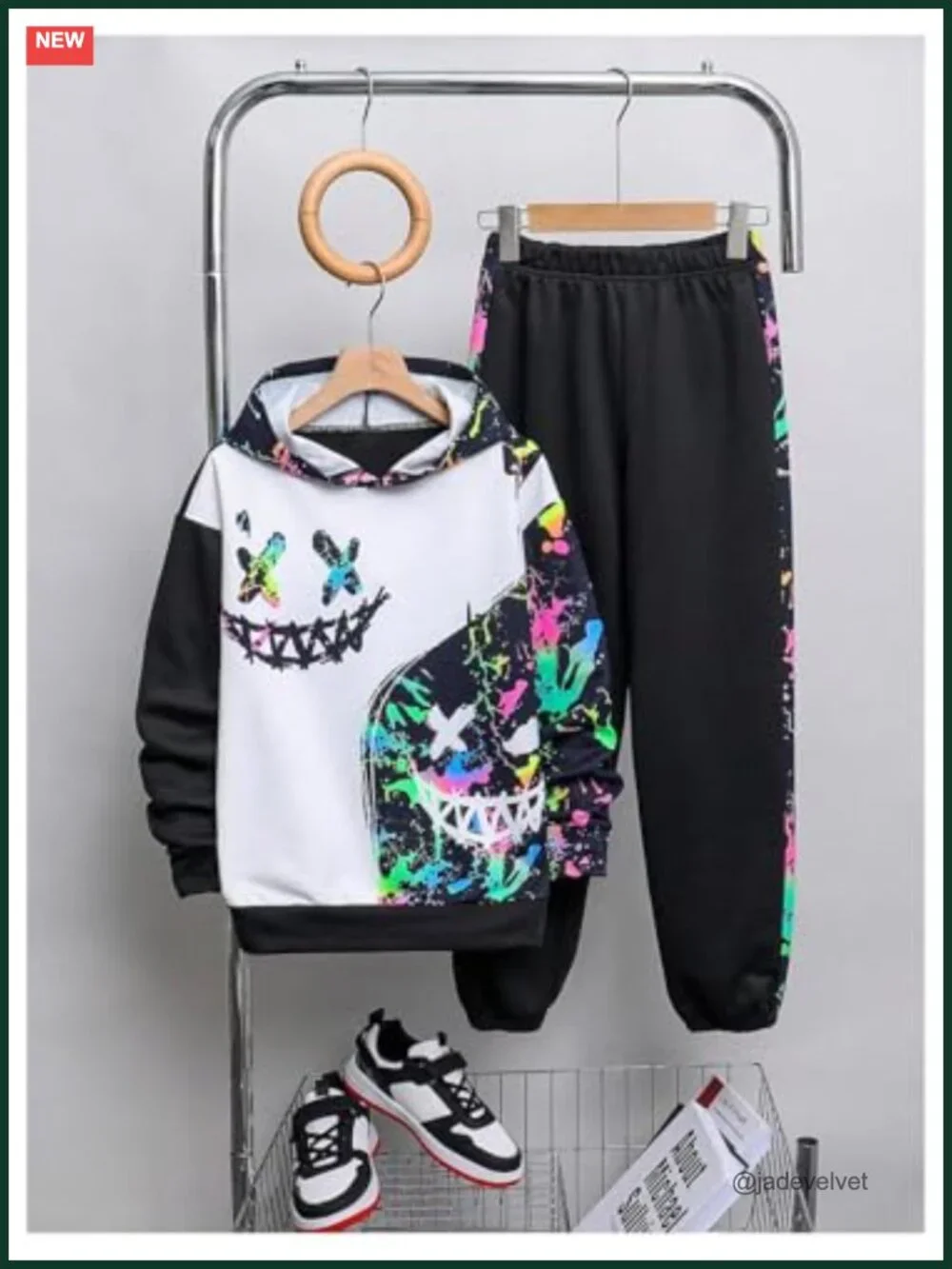 Boys 2 Piece Hoodie and Sweatpants Set Tracksuit Long Sleeve Graphic Print